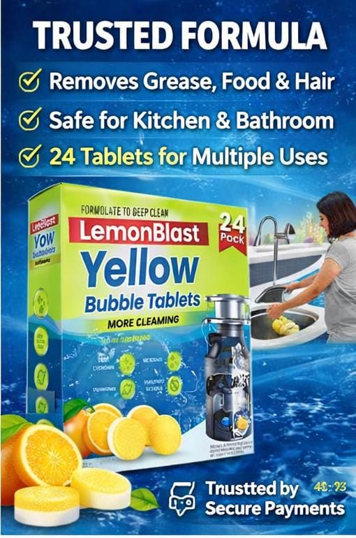 LemonBlast Yellow Bubble Tablets (24pc)