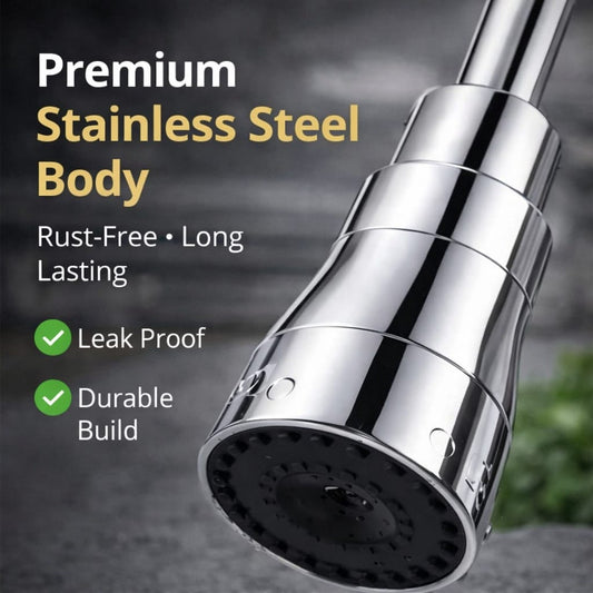 🚿 360° Rotating Stainless Steel Tap Nozzle – Water-Saving Kitchen Upgrade